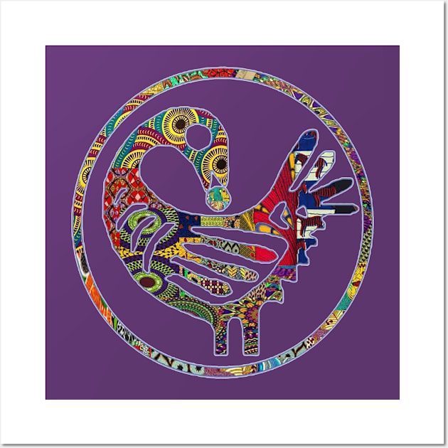 Groovy Sankofa Bird Wall Art by artbyomega